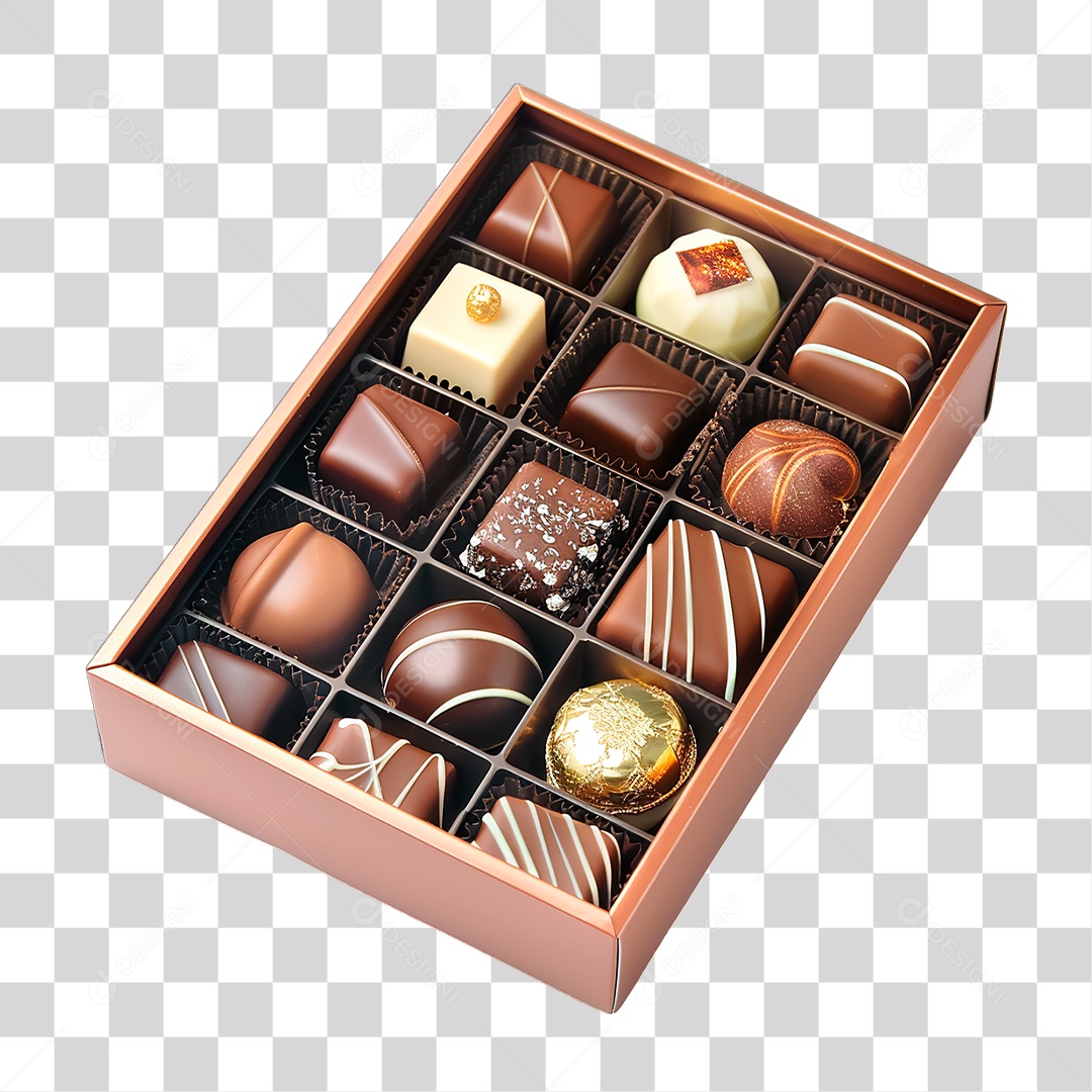 Caixa de Bombom PNG Transparente