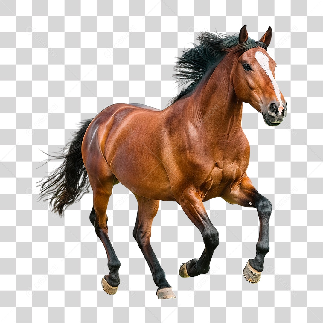 Cavalo Castanho PNG Transparente