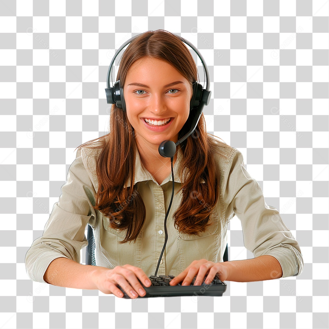 Atendente PNG Transparente