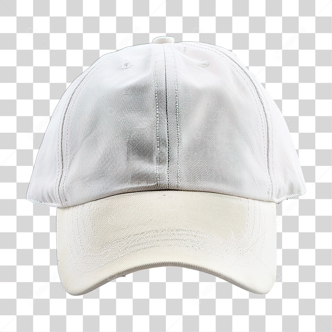 Boné Branco PNG Transparente