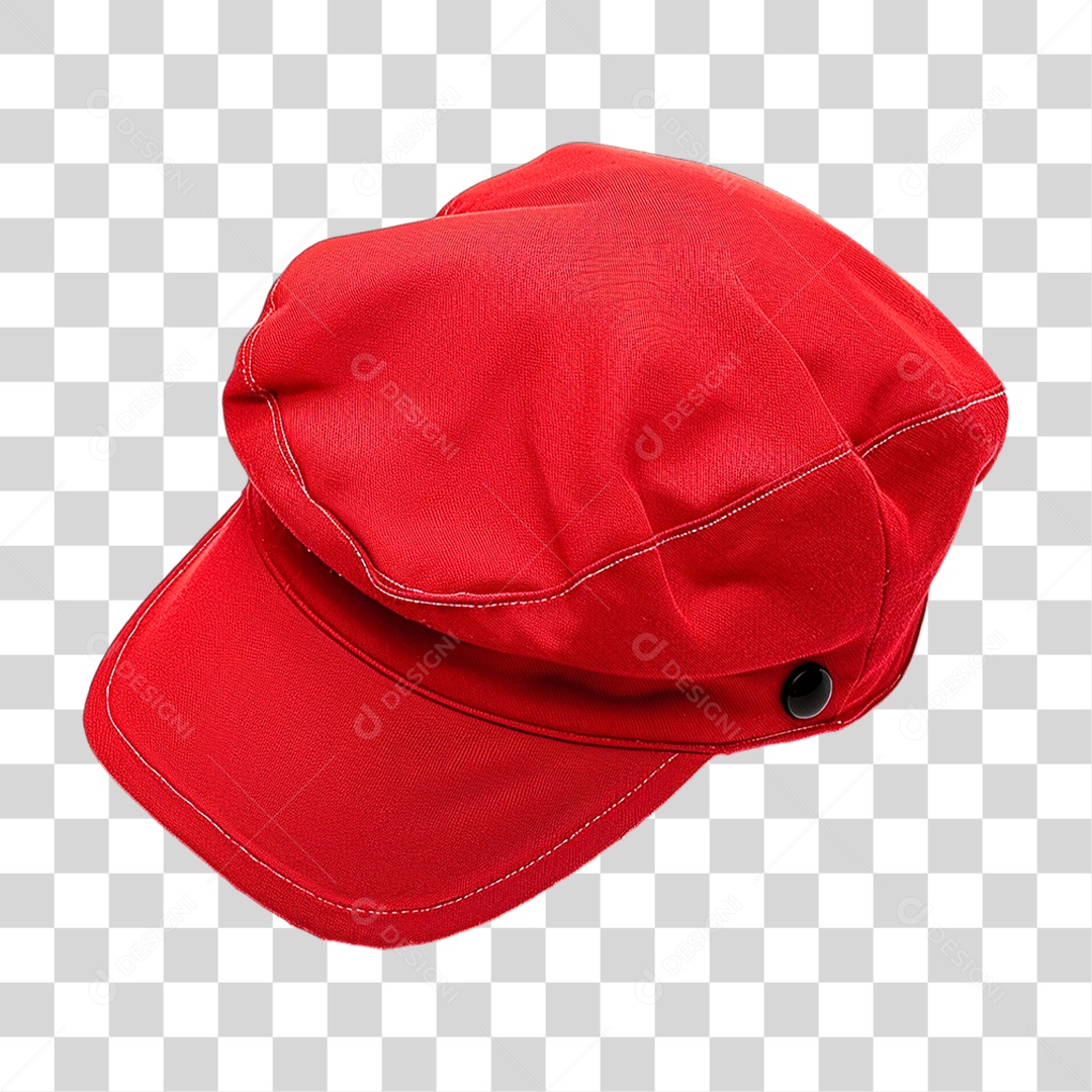 Boné Vermelho PNG Transparente