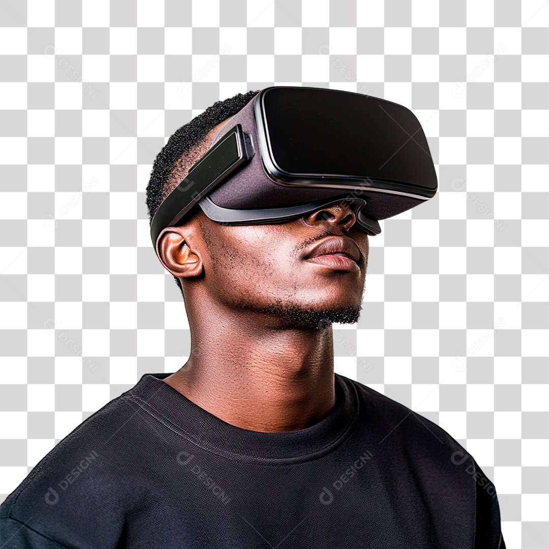 Homem com Óculos Vr PNG Transparente
