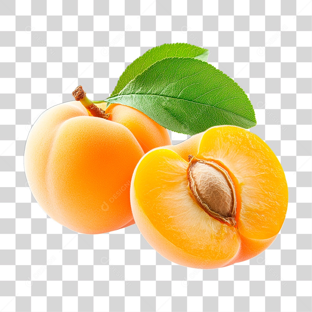 Fruta Pêssego PNG Transparente