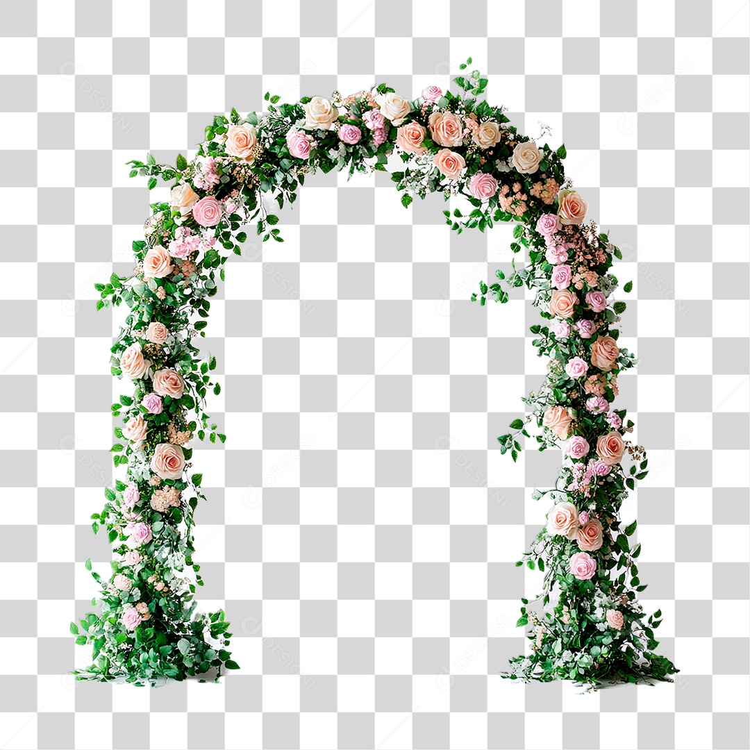 Arco de Flores PNG Transparente