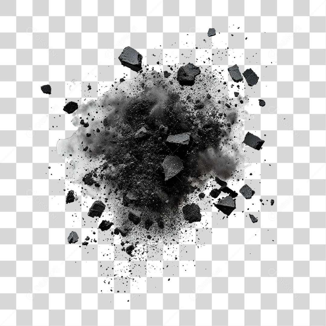 Pedaço de Carvão PNG Transparente