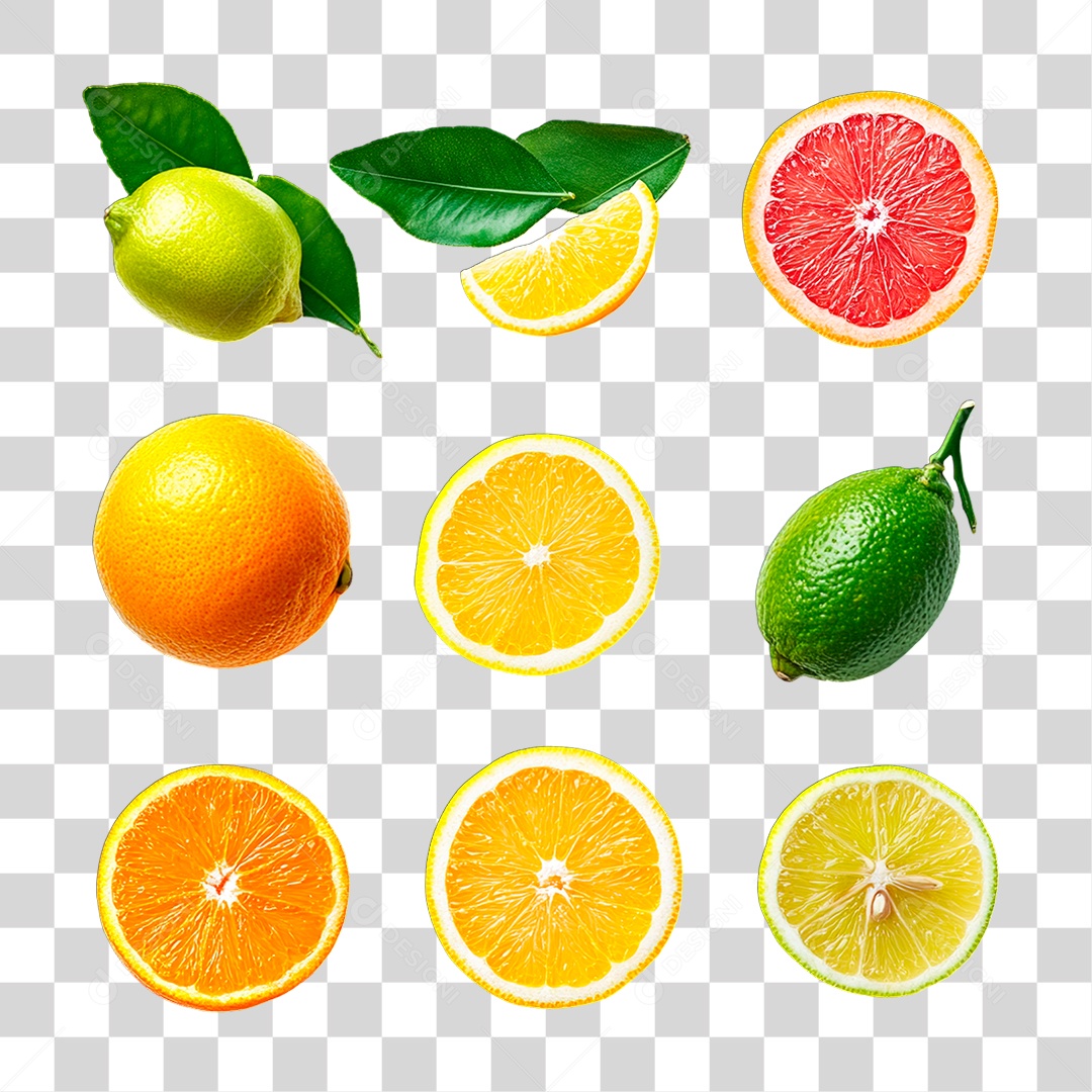 Laranja Limão PNG Transparente