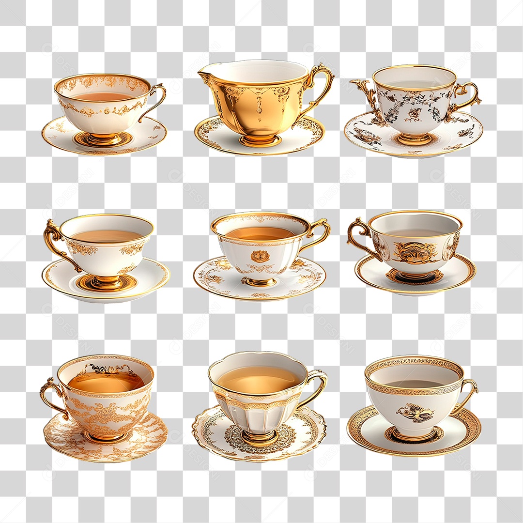 Xicaras de Café PNG Transparente