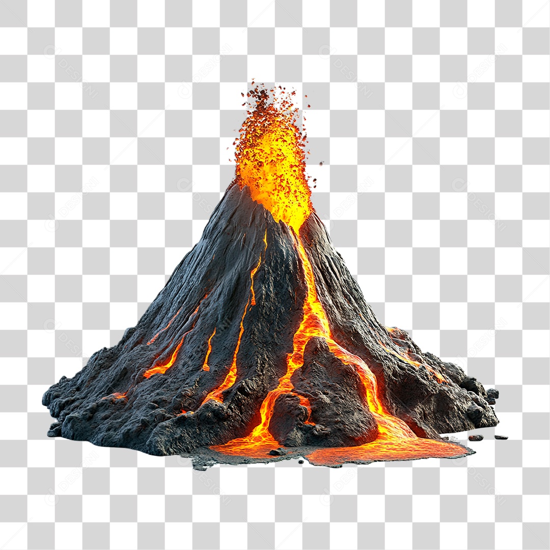 Vulcão PNG Transparente