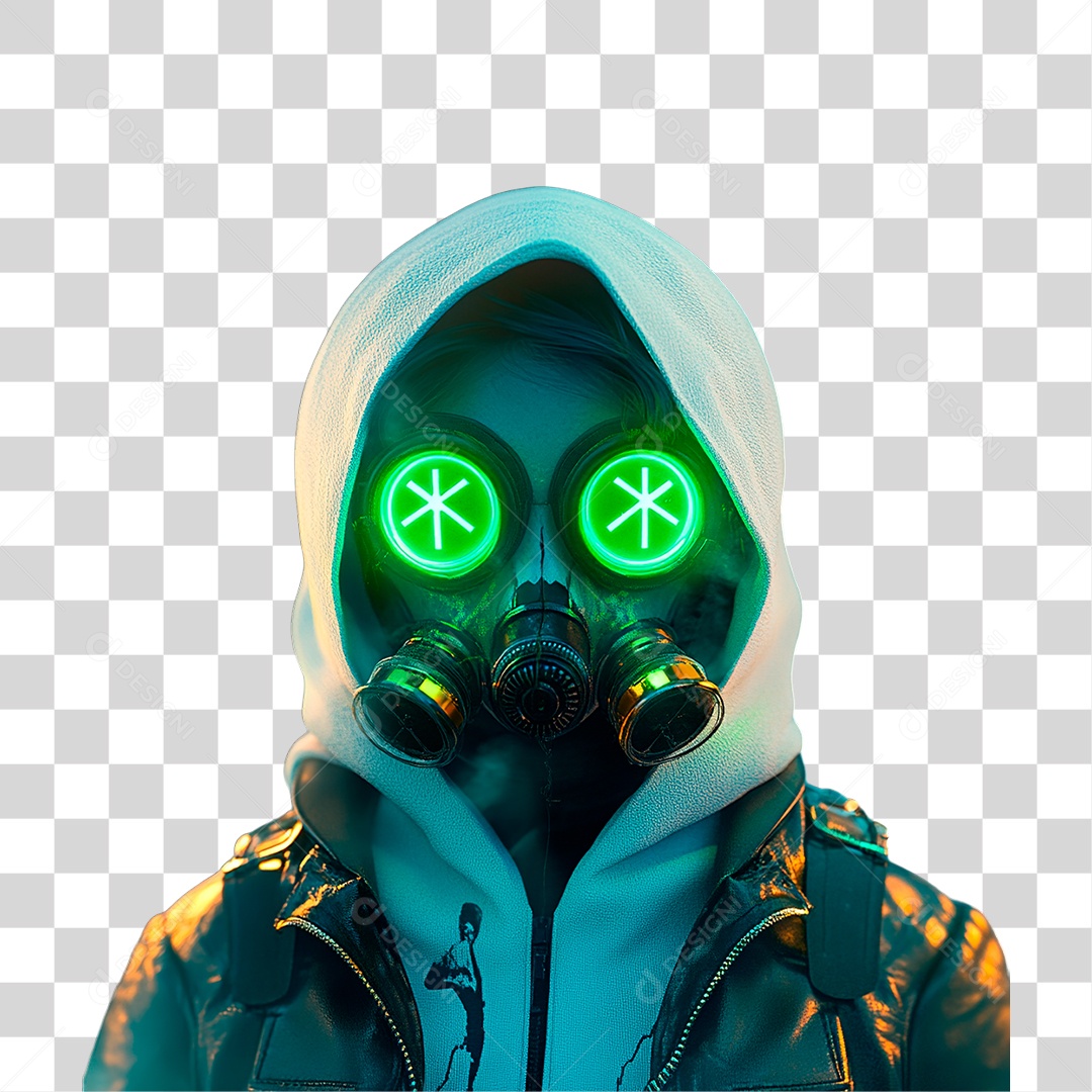 Mascara de Gás PNG Transparente