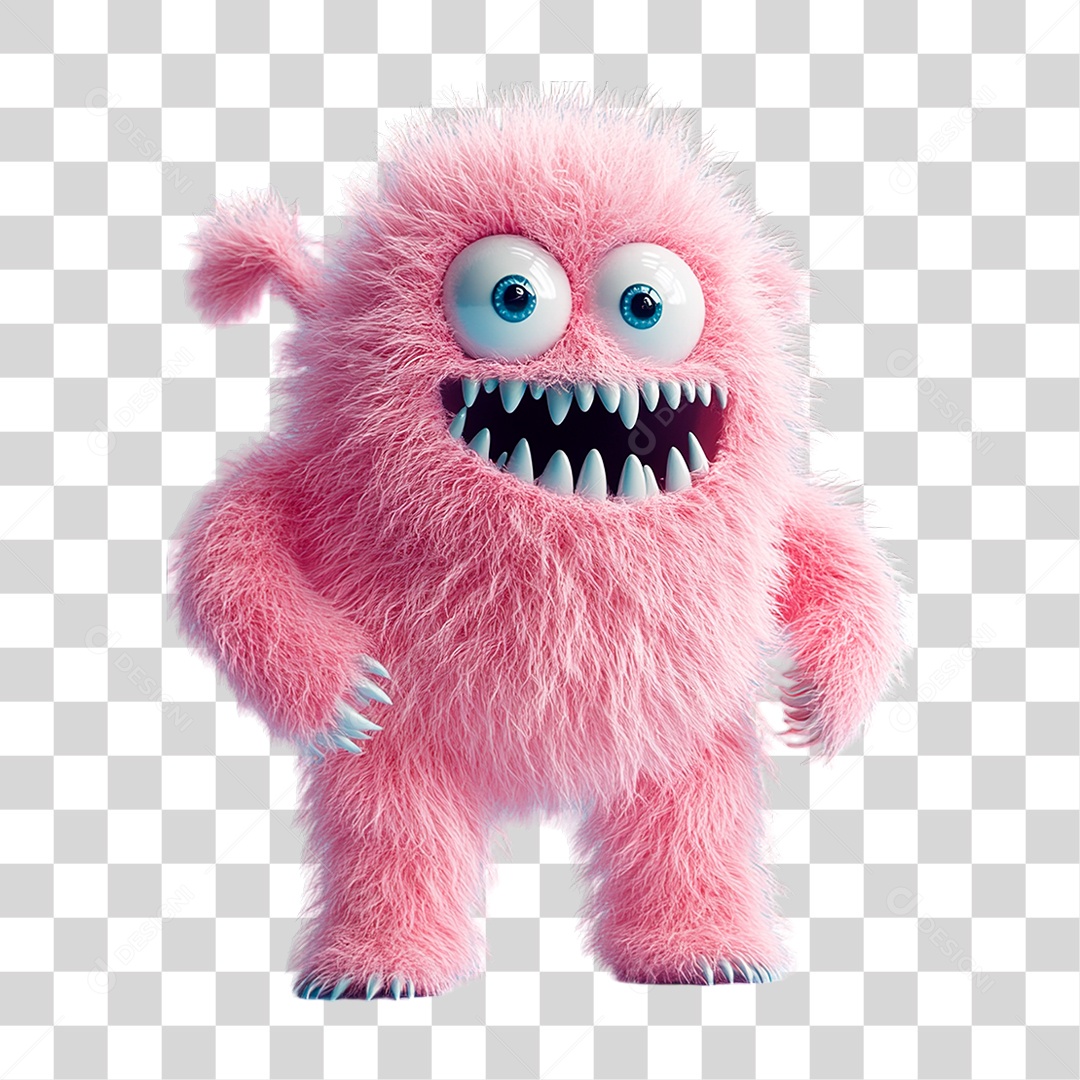Monstrinho de Pelúcia PNG Transparente