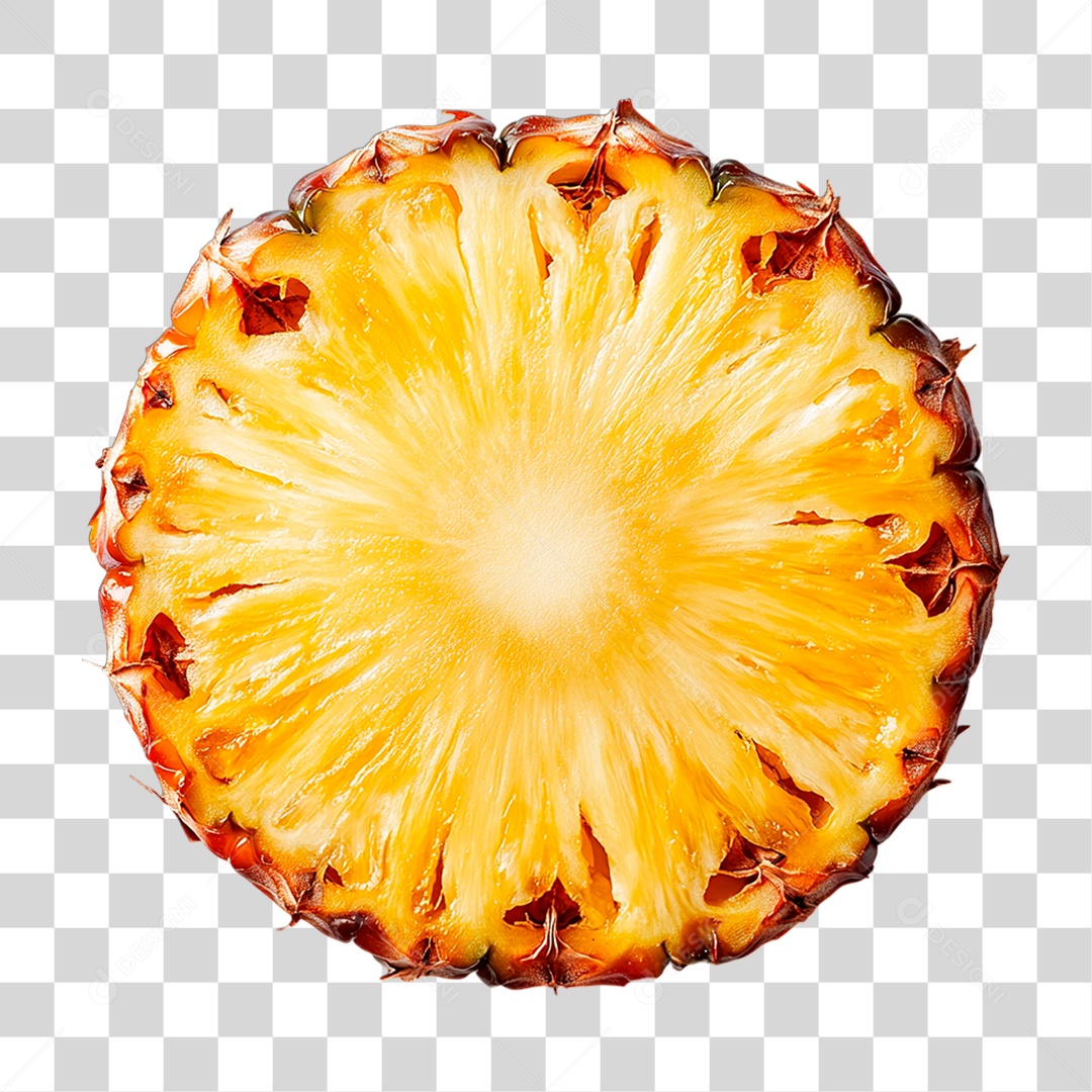 Fatia de Abacaxi PNG Transparente