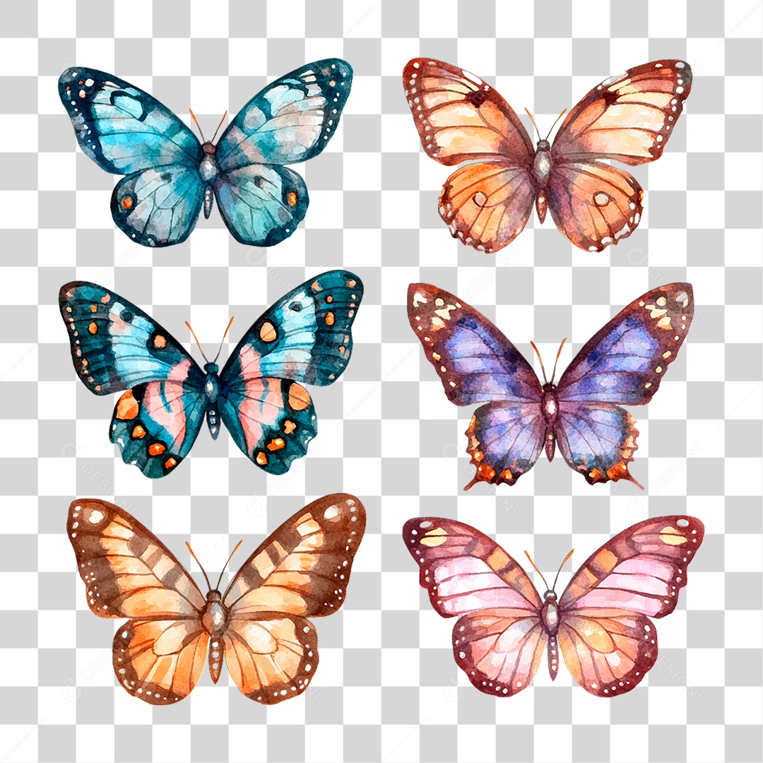 Borboleta PNG Transparente