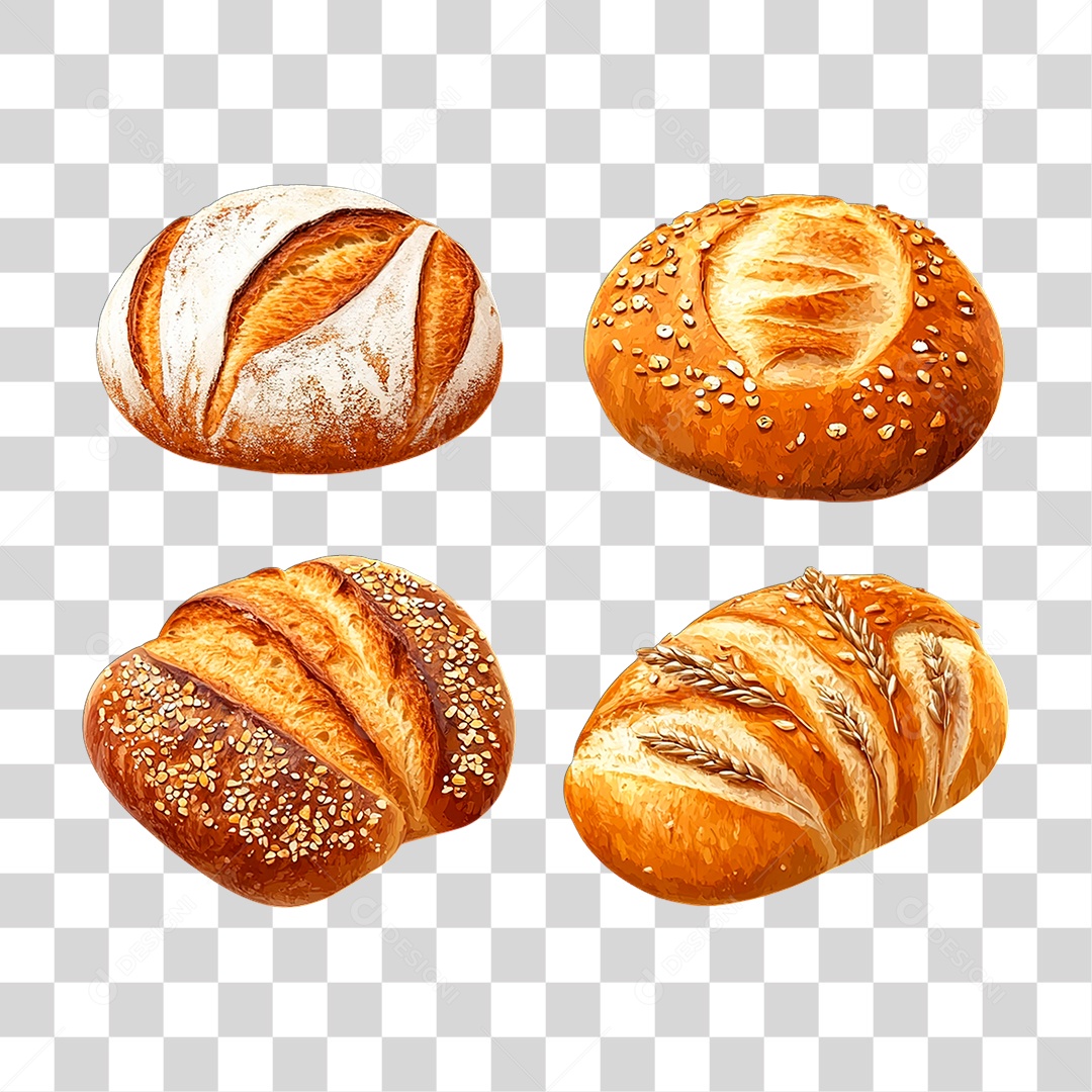 Pão Francês PNG Transparente