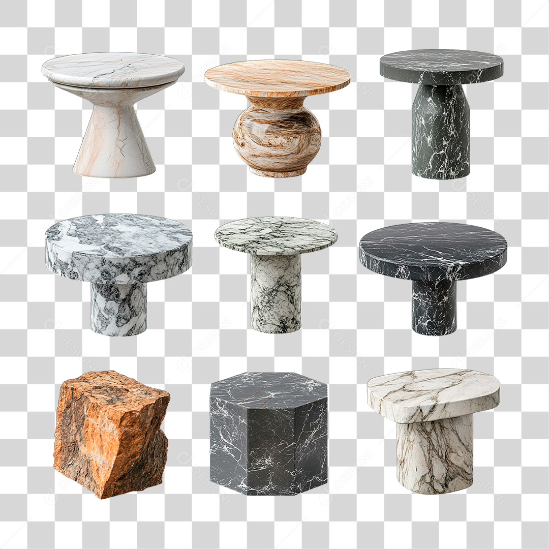 Mesa Mármore PNG Transparente