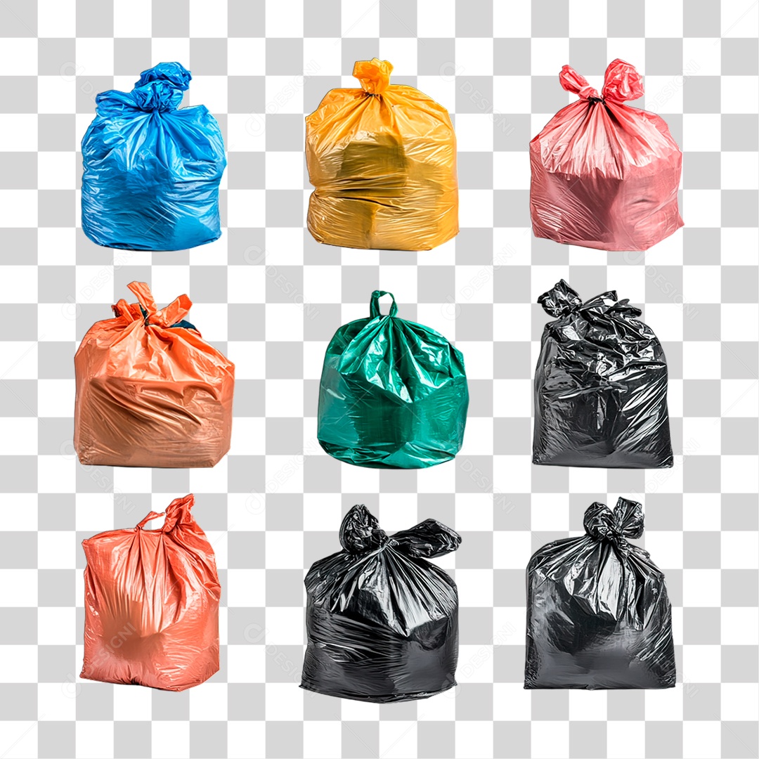 Saco de Lixo PNG Transparente