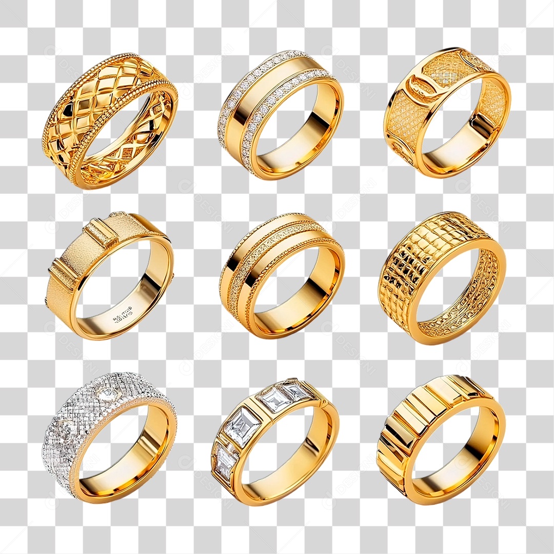 Anel de Ouro PNG Transparente