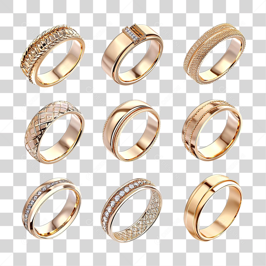 Anel de Ouro PNG Transparente