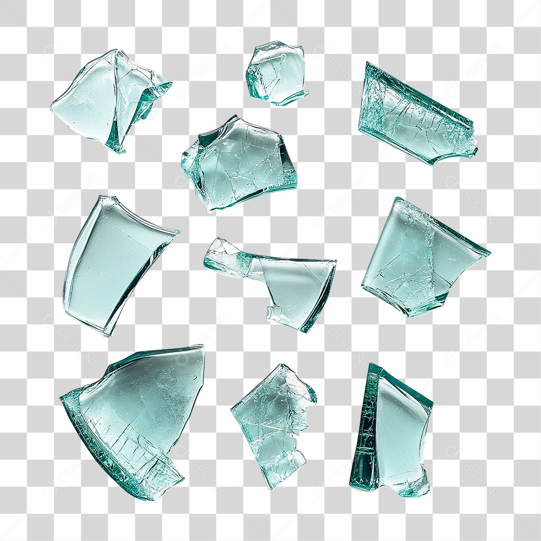 Caco de Vidro PNG Transparente