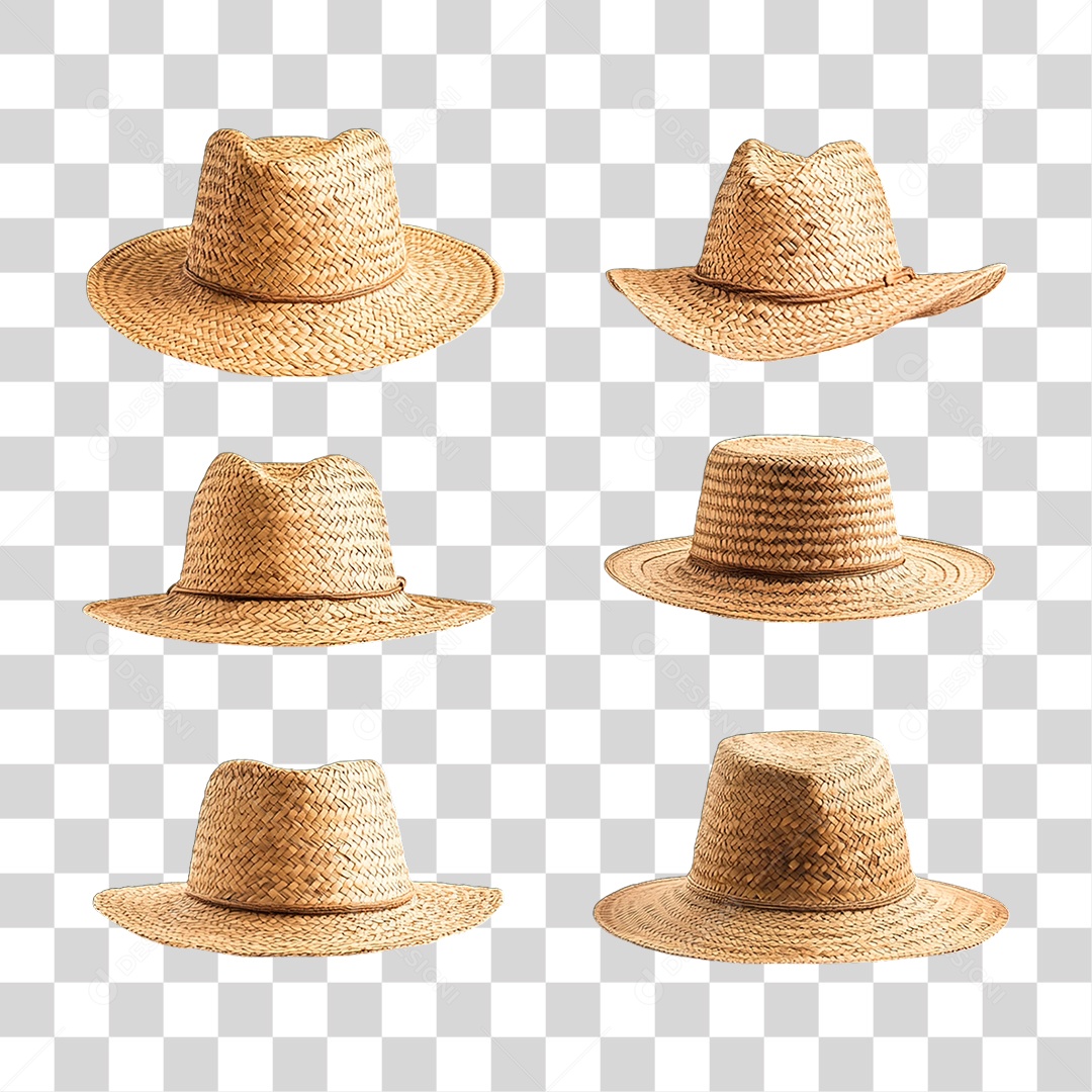 Chapéu de Palha PNG Transparente