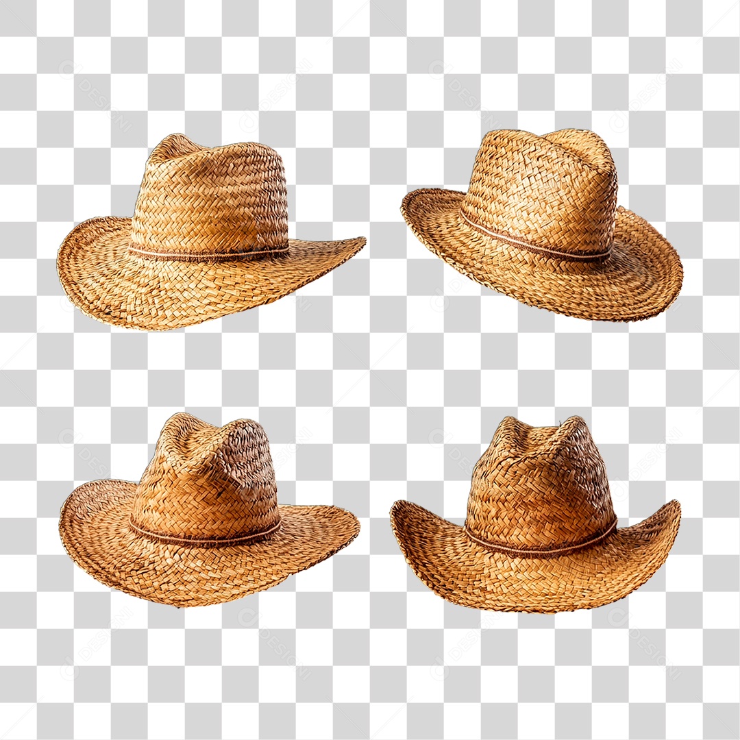 Chapéu de Palha PNG Transparente