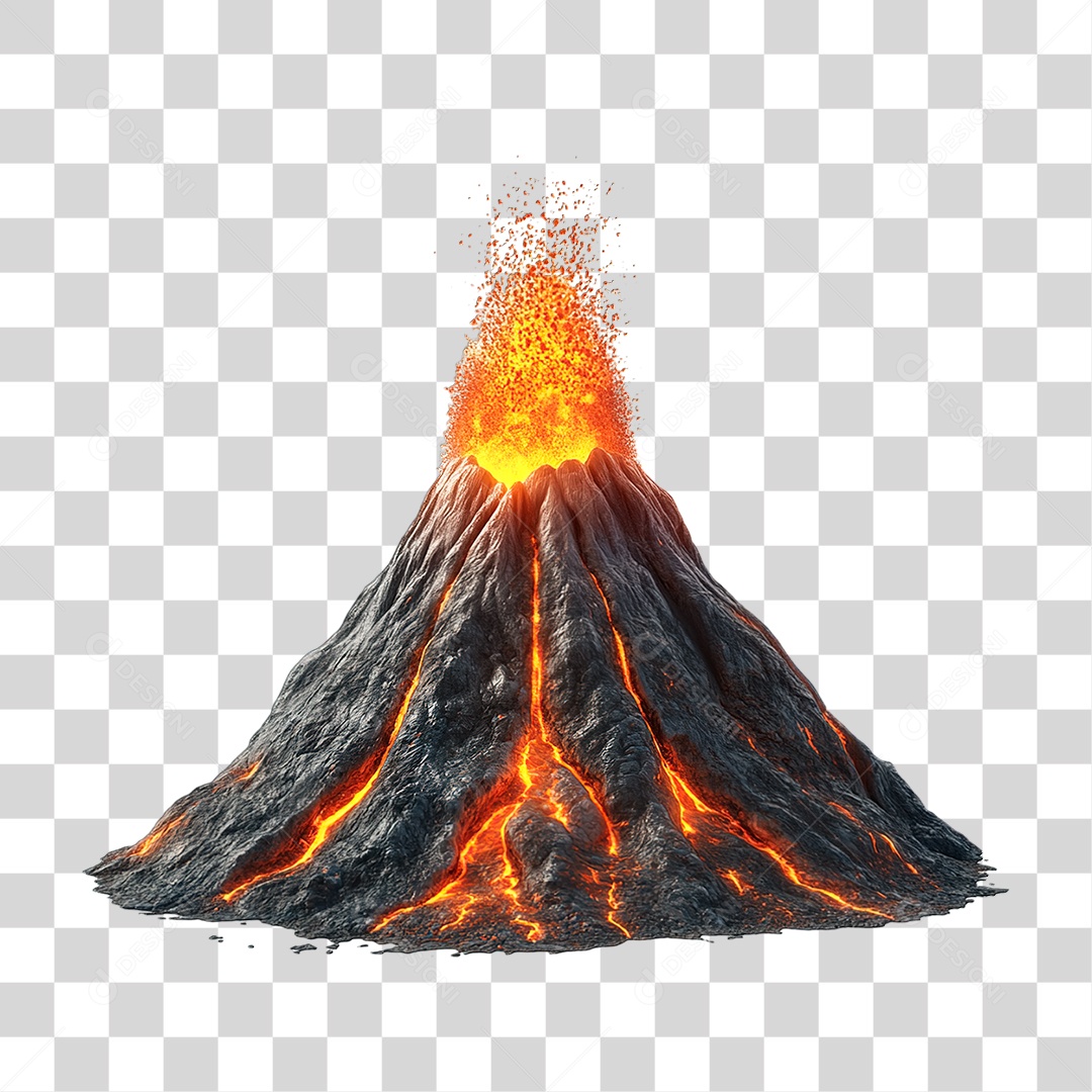 Vulcão PNG Transparente