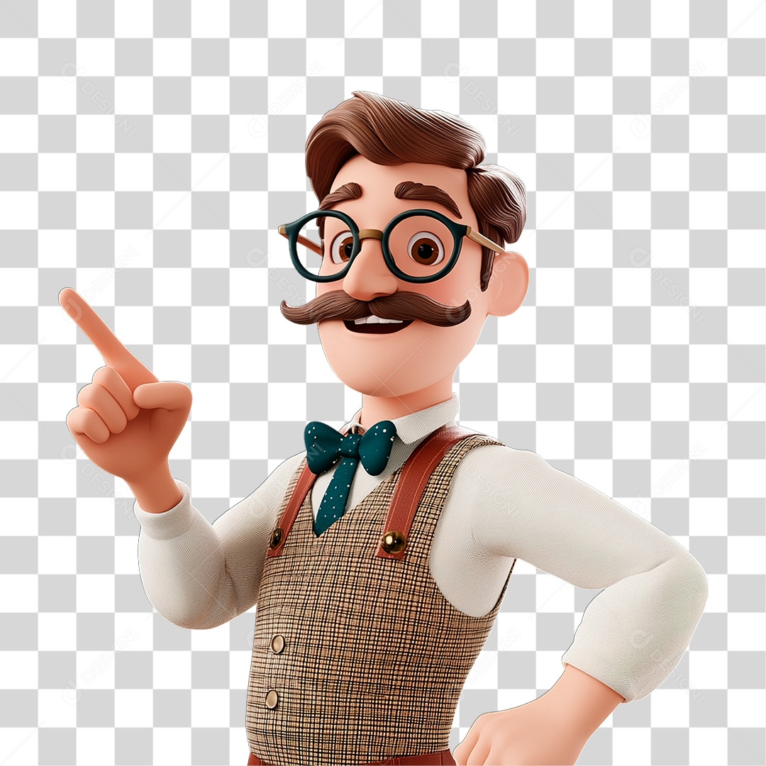 Personagem Professor PNG Transparente