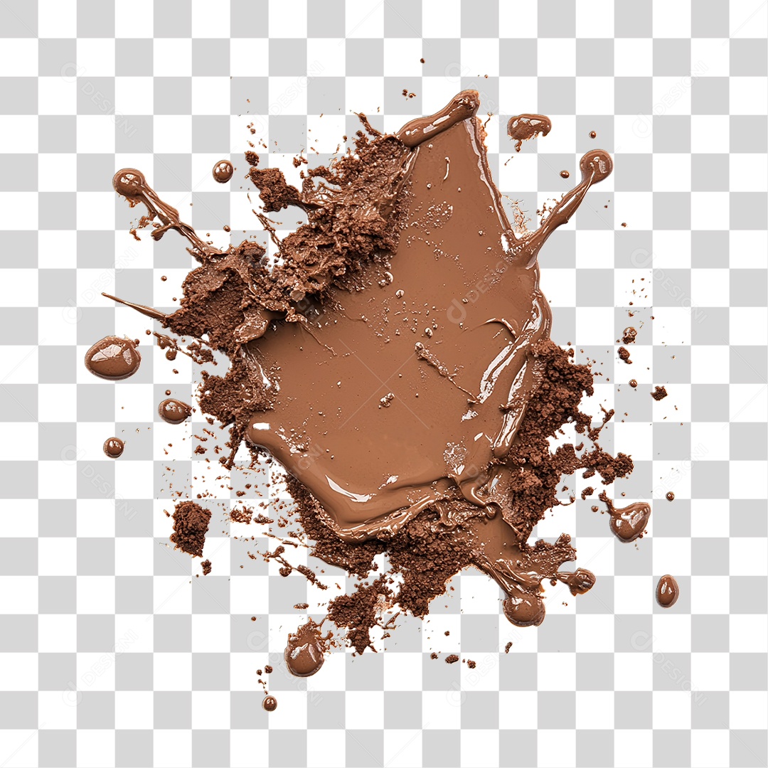 Chocolate Splash PNG Transparente