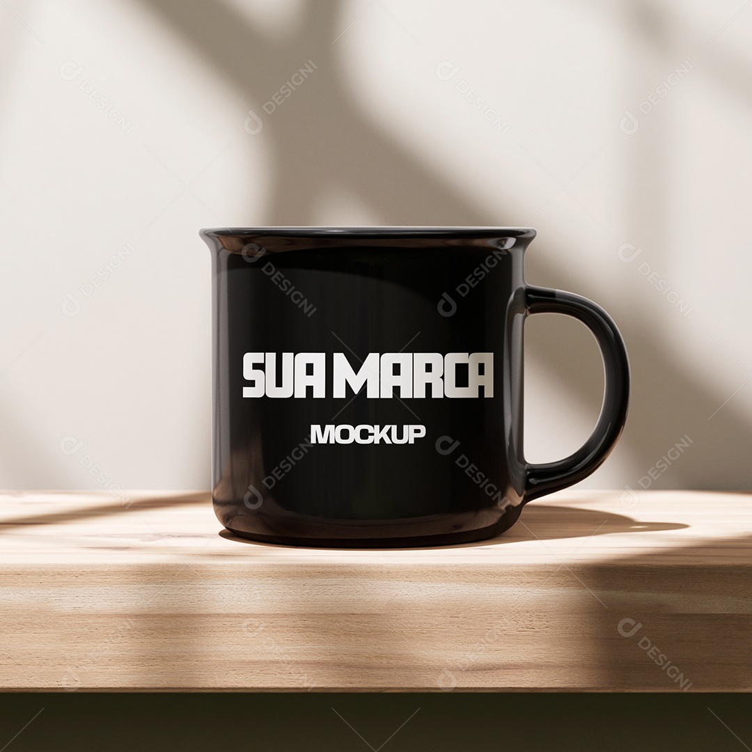 Caneca Mockup PSD Editável