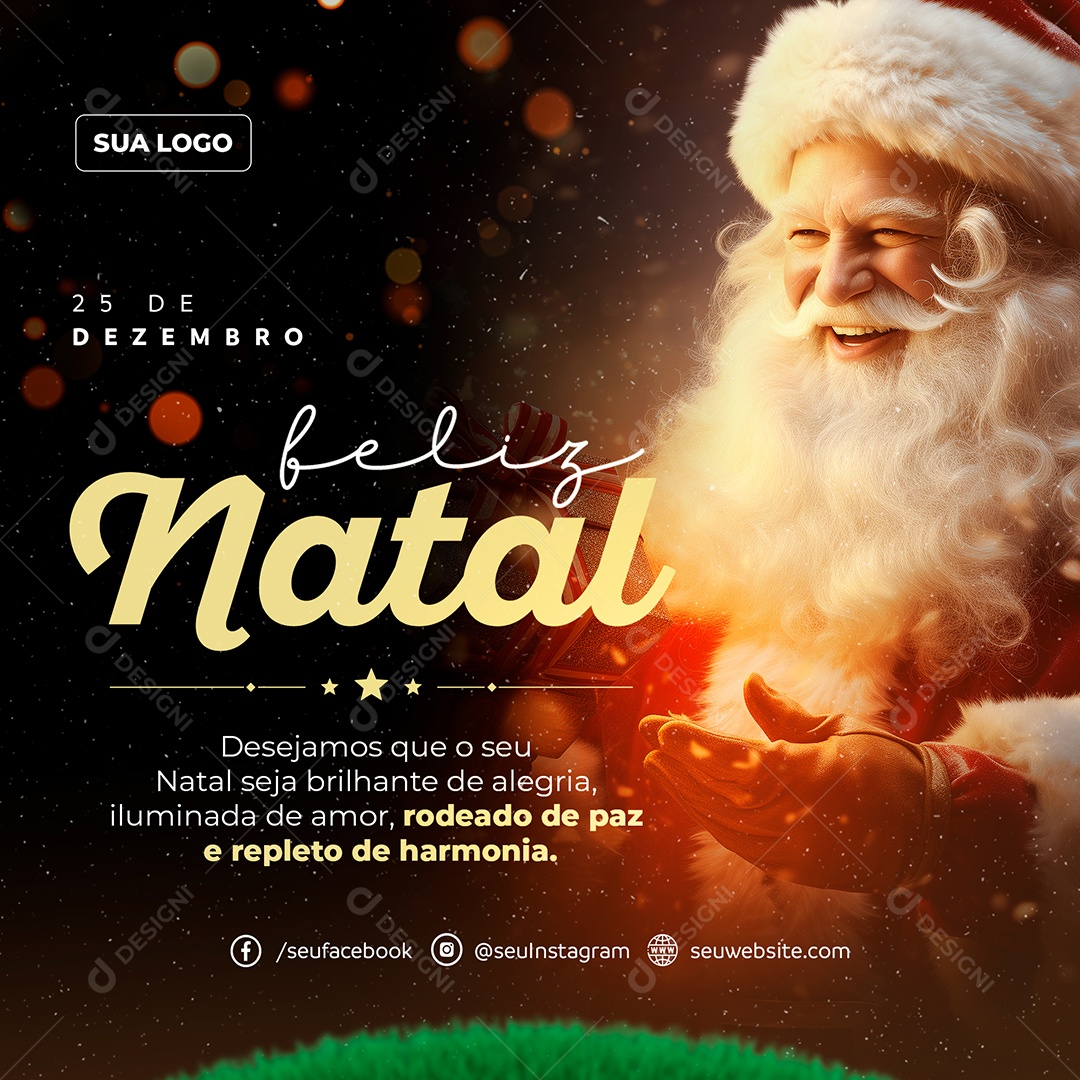 Story Feliz Natal 25 de Dezembro Social Media PSD Editável