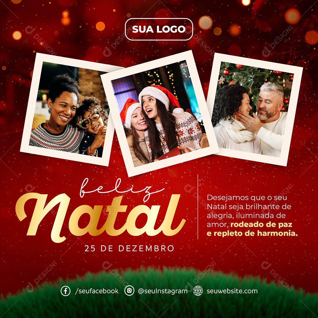 Story Feliz Natal 25 de Dezembro Social Media PSD Editável
