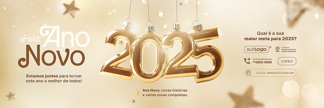 Carrossel Feliz Ano Novo 01 de Janeiro Social Media PSD Editável