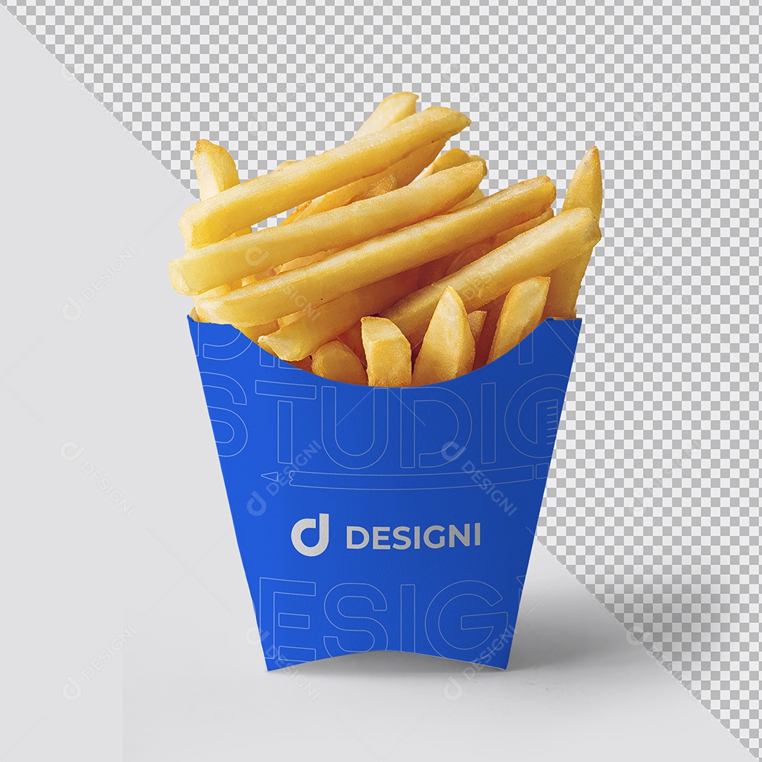 Mockup Batata Frita PSD Editável