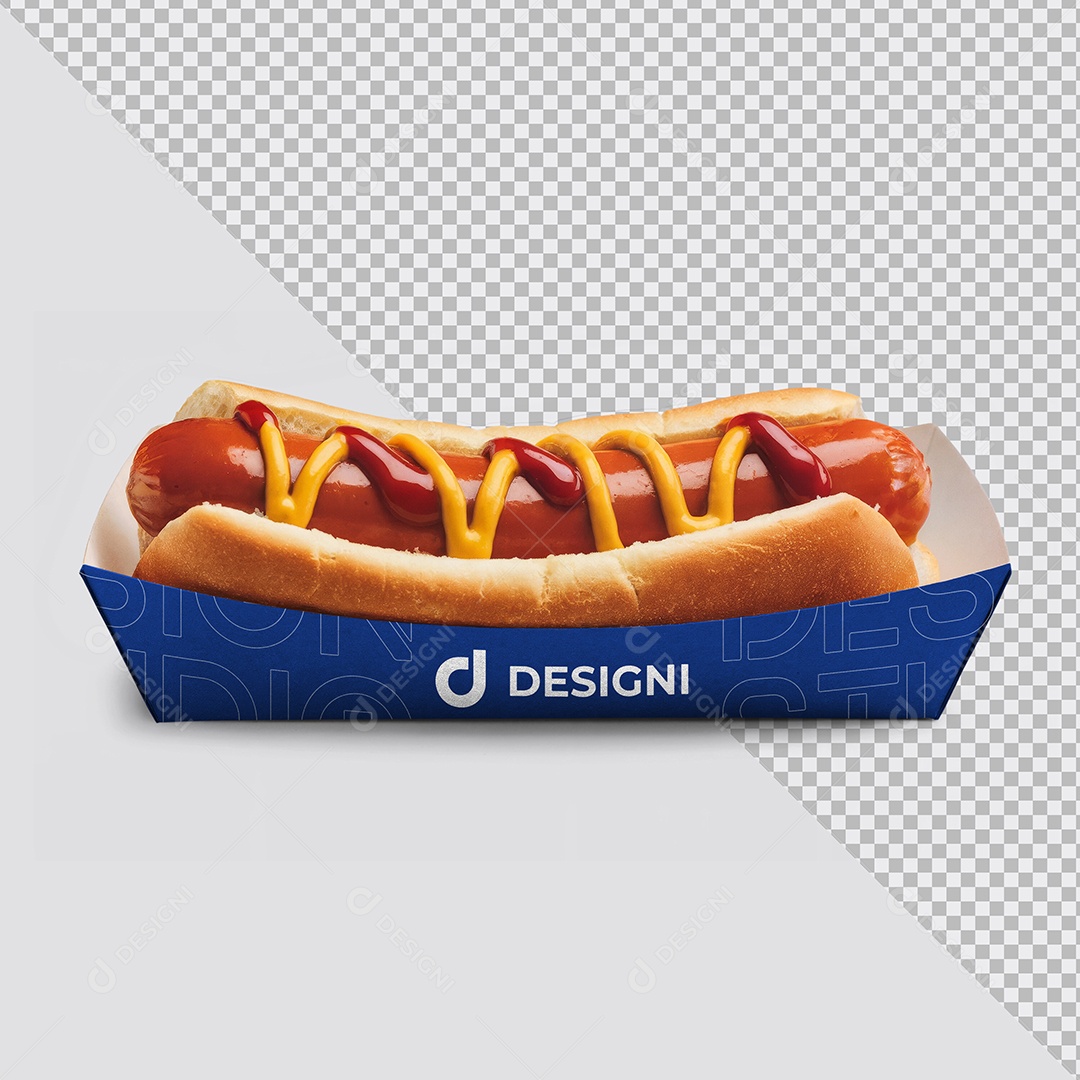 Mockup de Cachorro Quente PSD Editável