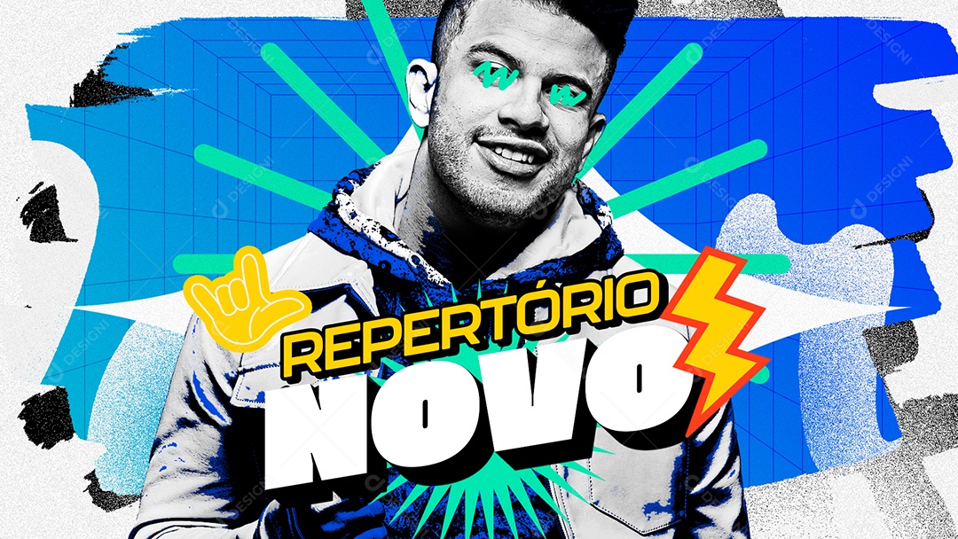 Capa Repertótio Novo  Social Media PSD Editável