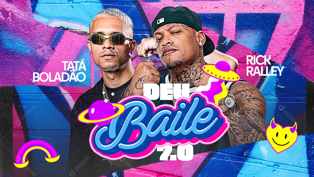 Capa Deu Baile Social Media PSD Editável
