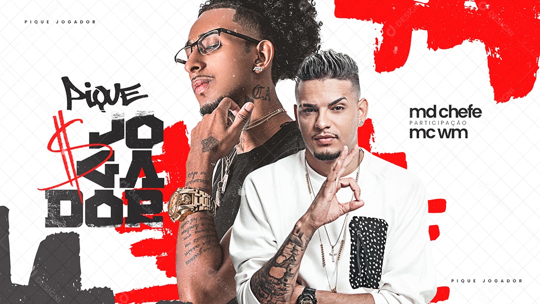 Capa Pique Jogador Social Media PSD Editável