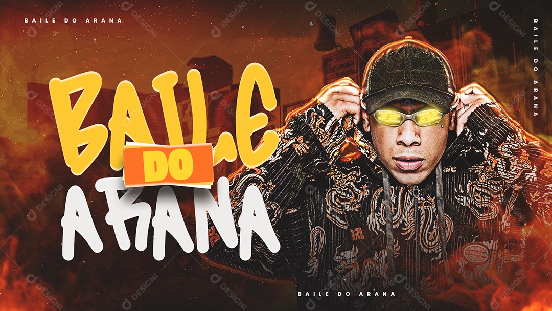Capa Baile Do Abana Social Media PSD Editável