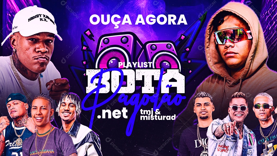 Capa Playlist Social Media PSD Editável