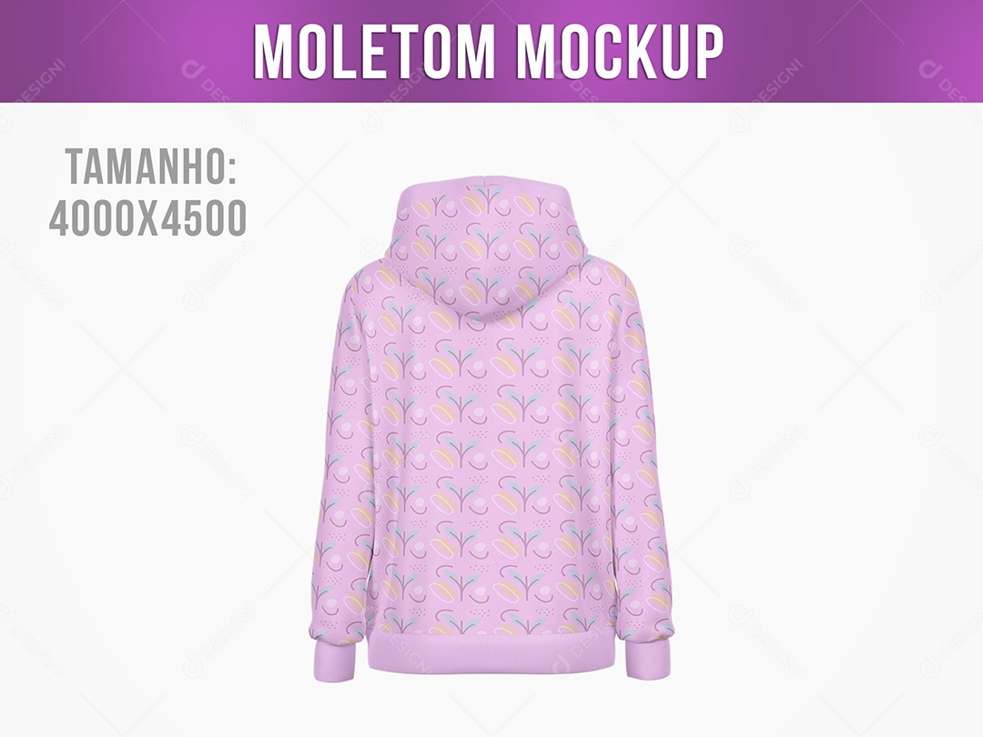 Moletom de Costas Mockup PSD Editável