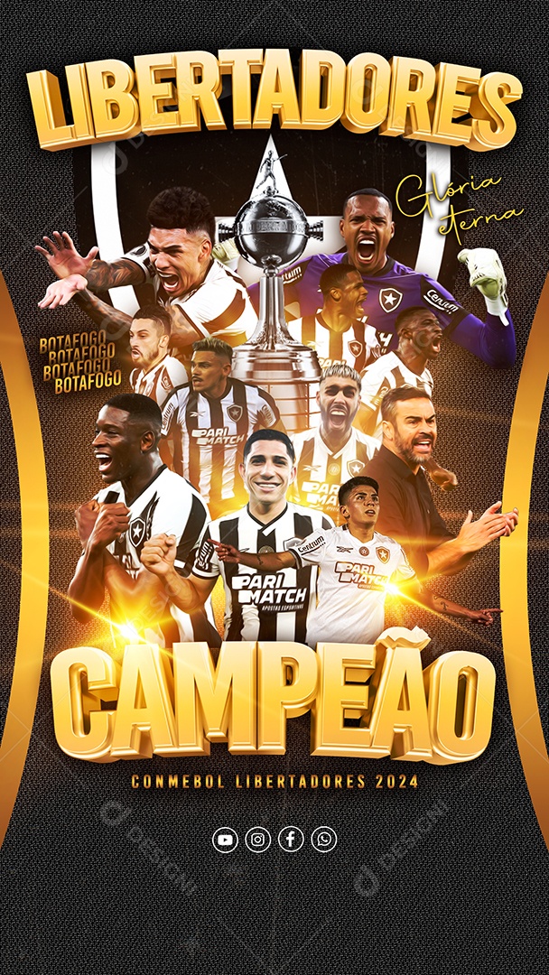 Story Flyer Campeão da Libertadores Social Media PSD Editável