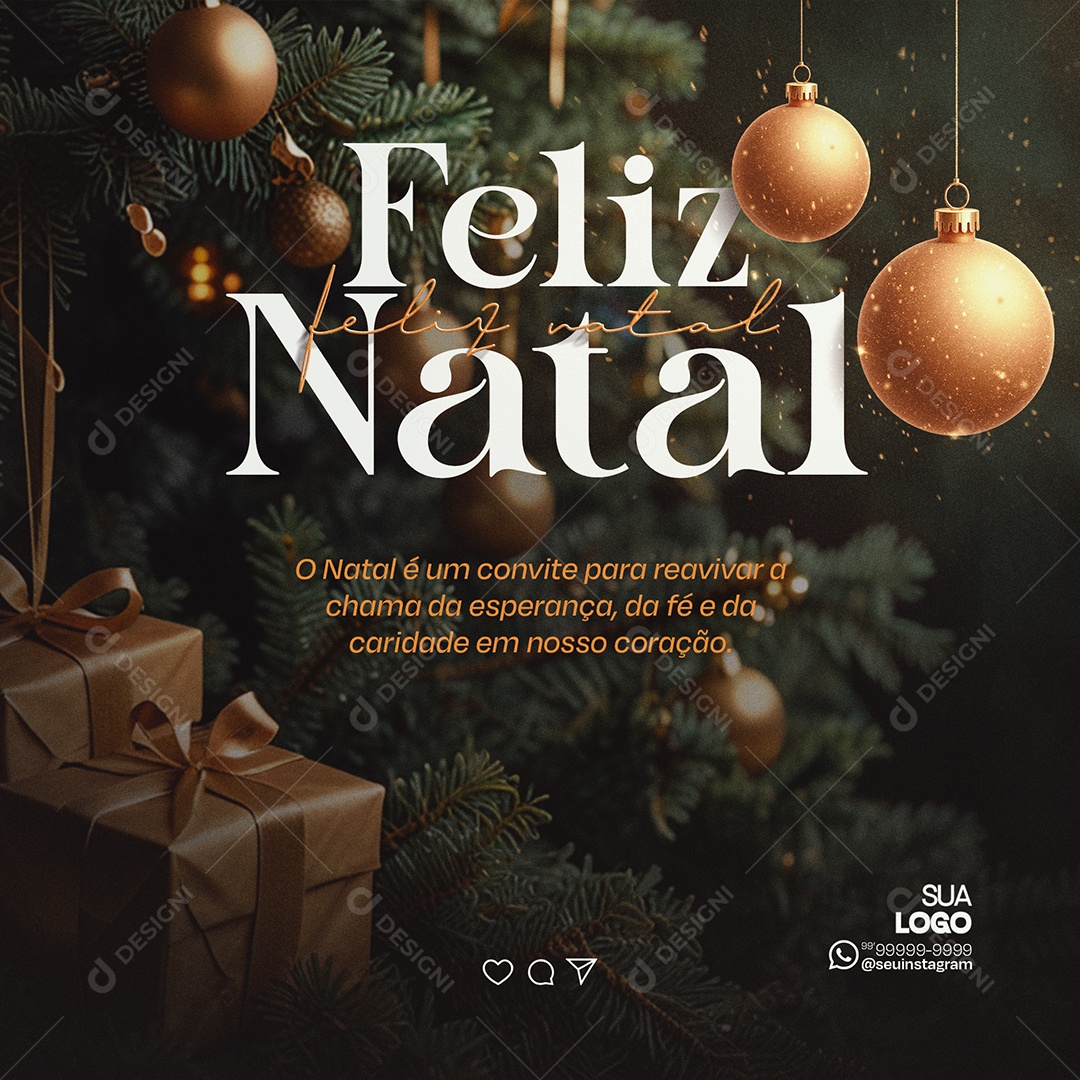 Merry Christmas 25 December Social Media PSD Editable