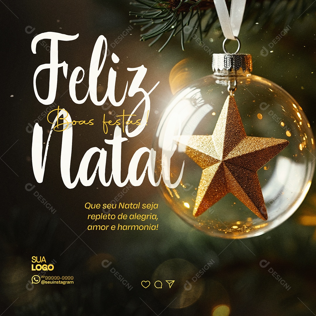 Merry Christmas 25 December Social Media PSD Editable