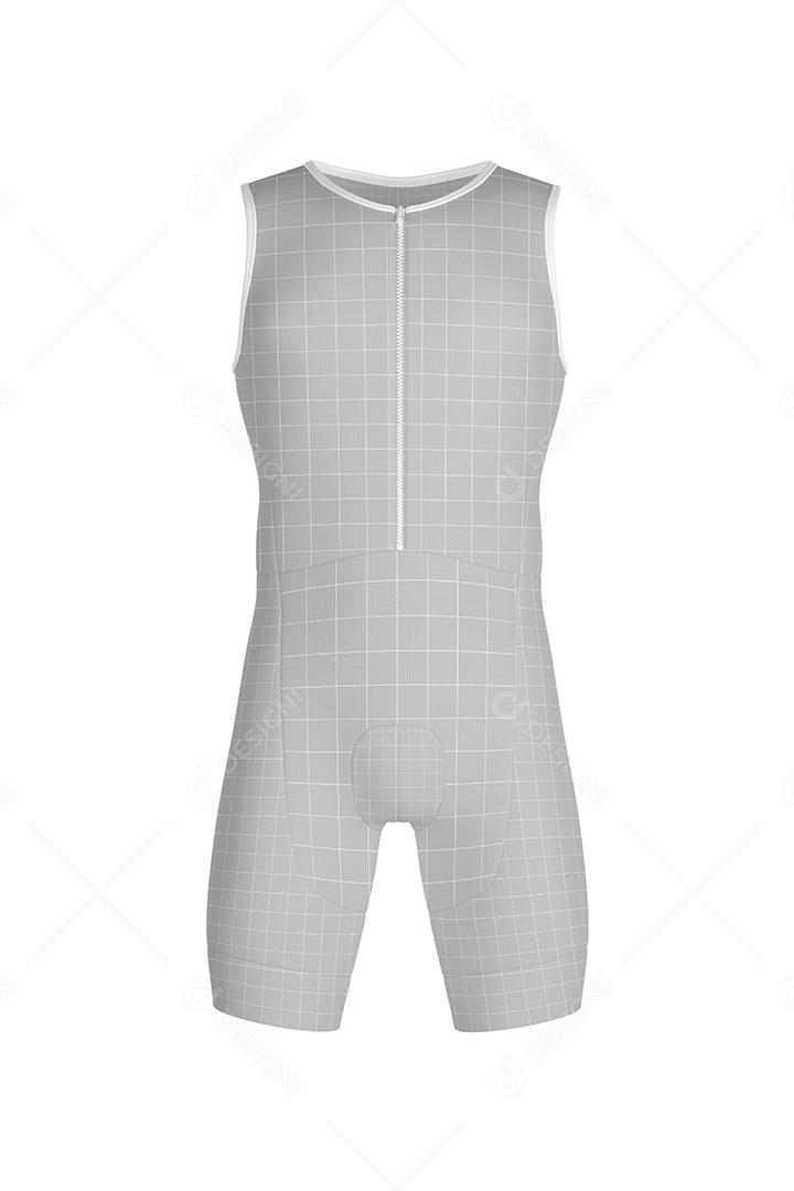 Trisuit Sem Mangas Masculino Mockup PSD Editável