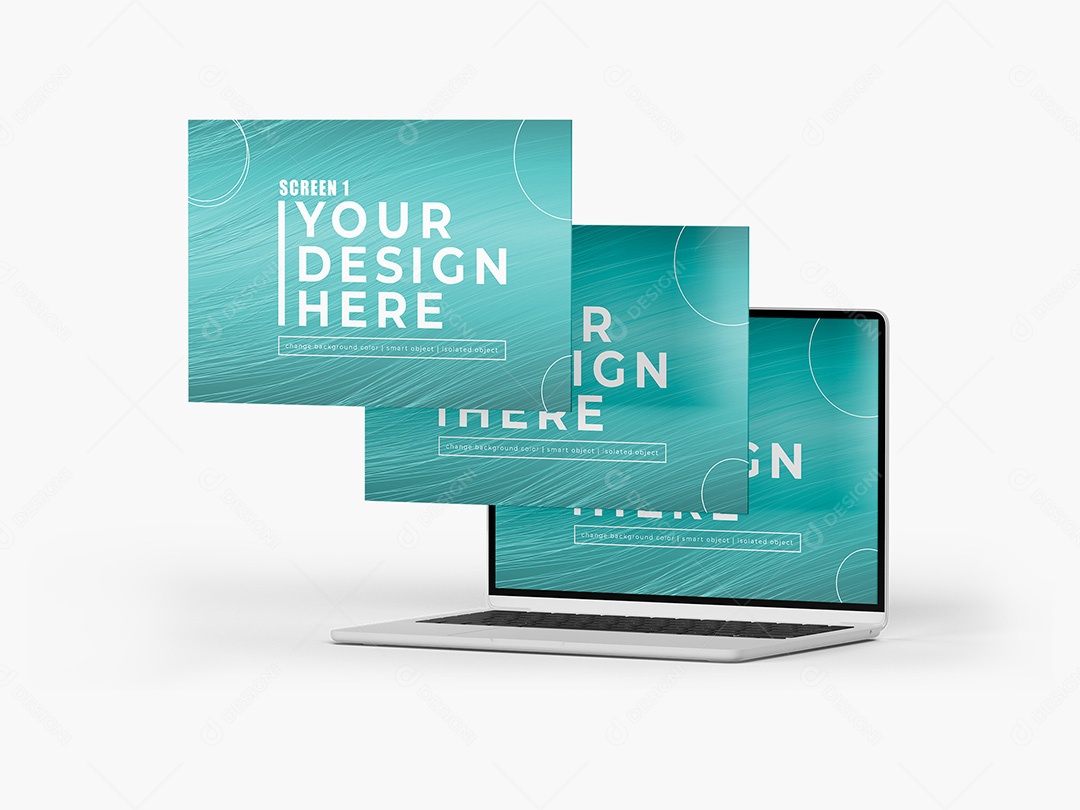 Maquete de Laptop Mockup PSD Editável