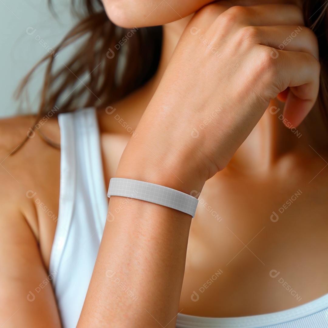 Pulseira Mockup PSD Editável