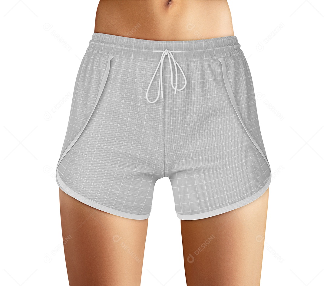 Short Feminino Mockup PSD Editável
