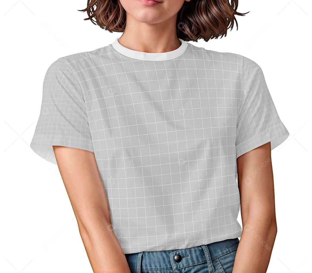 Camisa Feminina Mockup PSD Editável