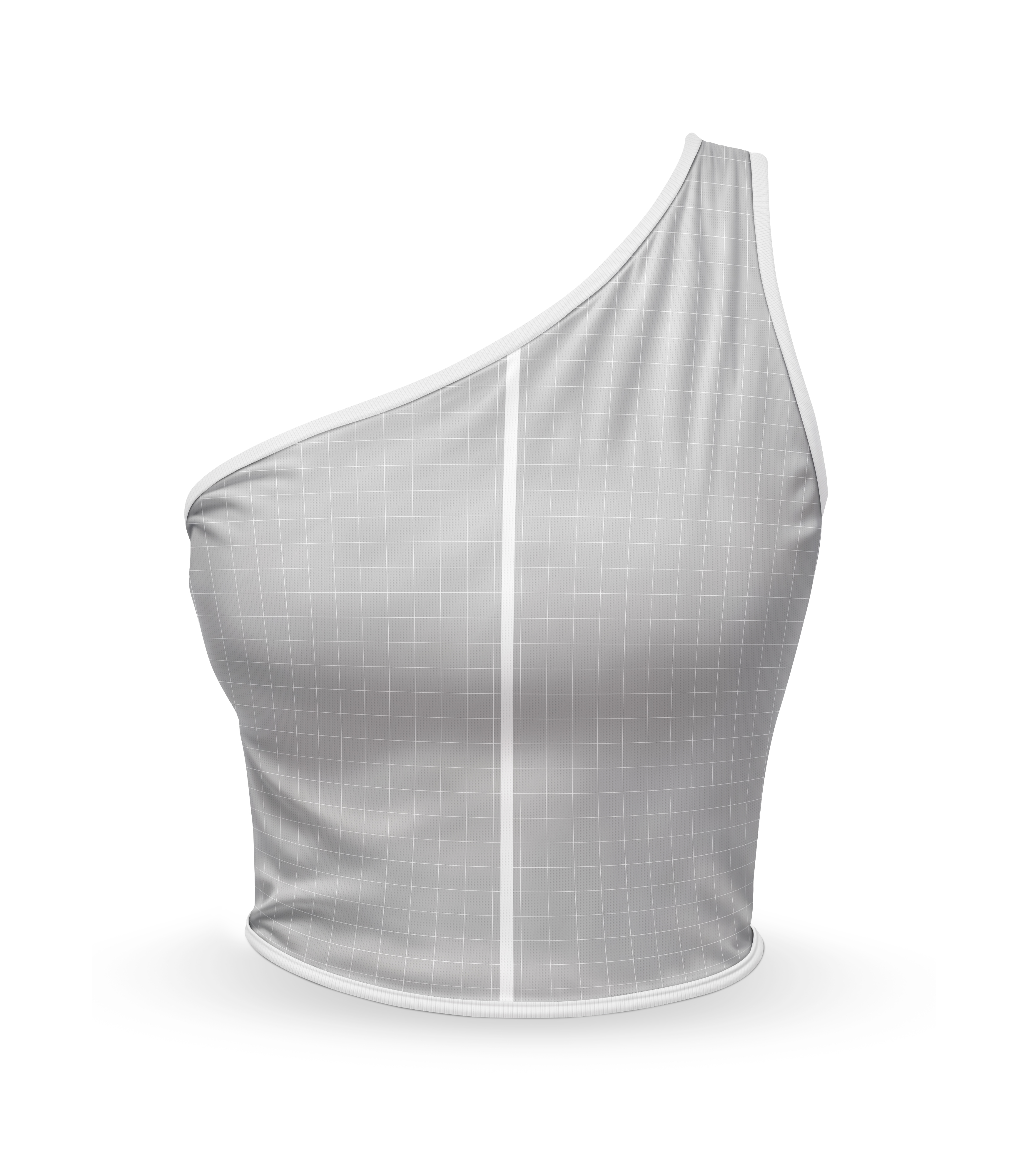 Top Feminino Um Ombro Mockup PSD Editável