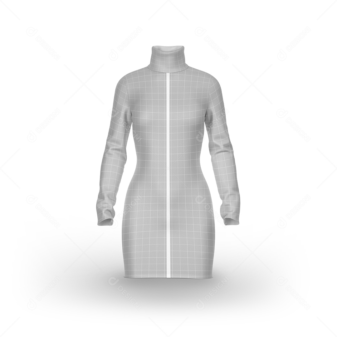 Vestido Feminino Mockup PSD Editável