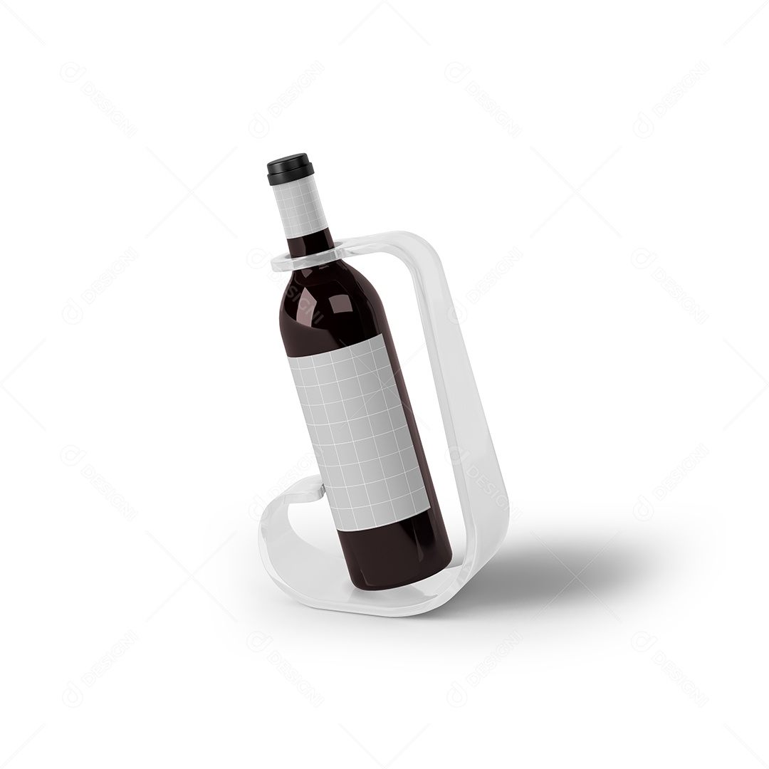 Mockup Wine Bottle PSD Editable